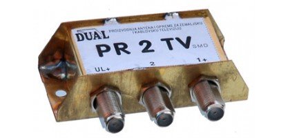 PR2met, Pasivni razdelnik za 2 TV unutrašnja montaža